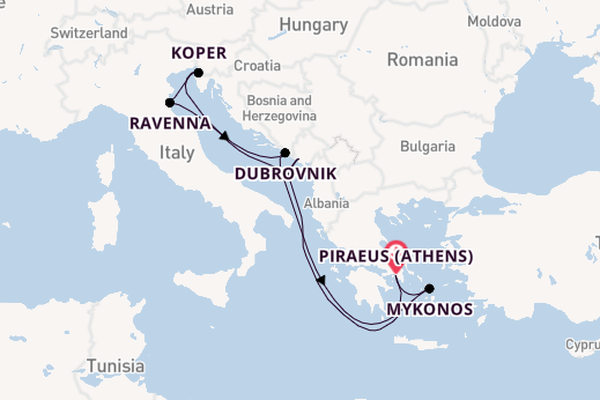 The Adriatic, Italy & Greece with Athens Stay