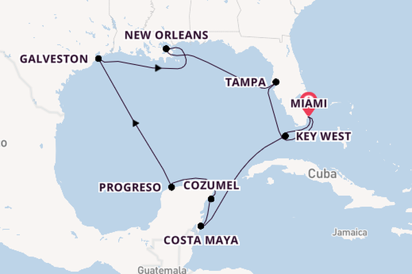 Western Caribbean from Miami, Florida with the MS EUROPA 2