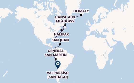 Transatlantic from Reykjavik, Iceland with the Seabourn Pursuit