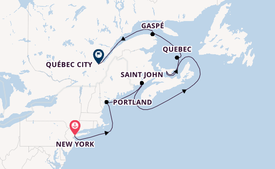 East Coast of America from New York, USA with the EXPLORA IV