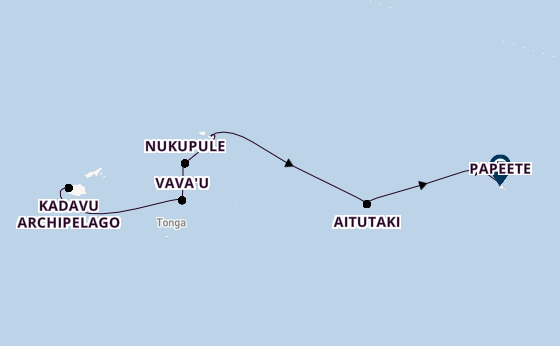 Polynesië vanaf Lautoka, Fiji met de Seabourn Pursuit