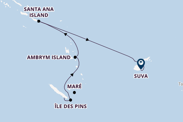 Südsee ab Noumea, Neukaledonien auf der HANSEATIC inspiration