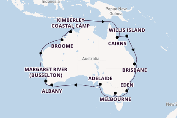Australia from Sydney, Australia with the Grand Princess