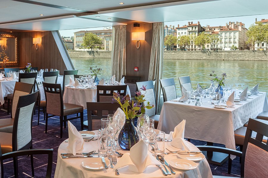 Rhône ab Lyon, Frankreich auf der Amadeus Provence