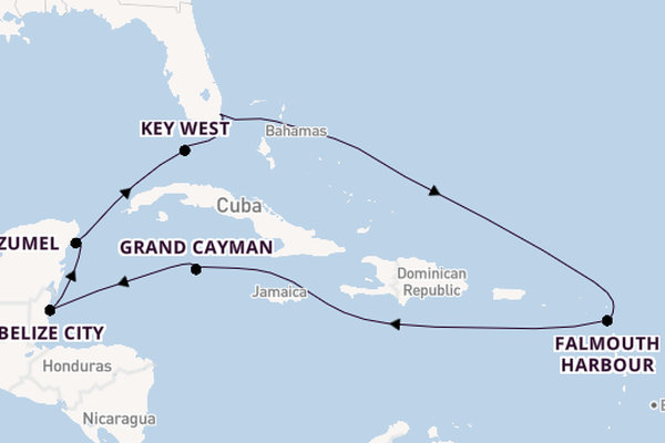 Westelijke Caraïben vanaf Fort Lauderdale, Verenigde Staten met de Rotterdam