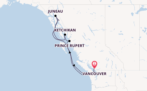 Alaska from Vancouver, British Columbia with the Serenade of the Seas