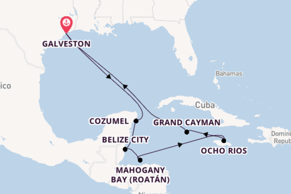 10 day journey on board the Carnival Legend from Galveston