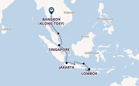 Southeast Asia from Bali, Indonesia with the Riviera