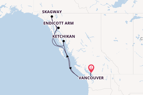 Alaska & West Canada from Vancouver, Canada with the Emerald Princess