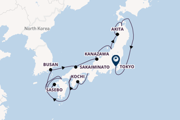 Japan from Kobe, Japan with the Azamara Pursuit