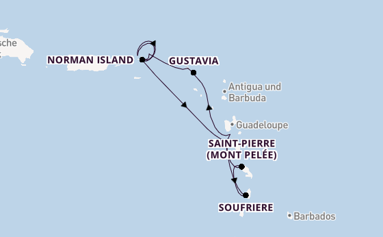 Karibik ab Philipsburg, St. Maarten auf der SEA CLOUD SPIRIT