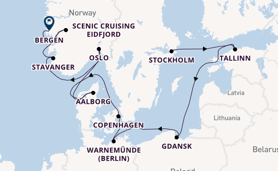 Norway from Stockholm, Sweden with the Viking Lyra