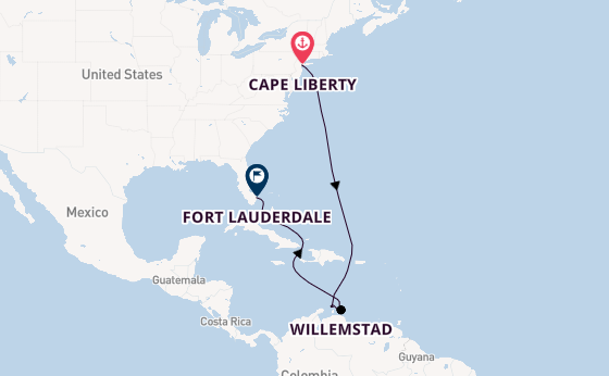 Zuidelijke Caraïben vanaf Cape Liberty, New Jersey met de Oasis of the Seas®