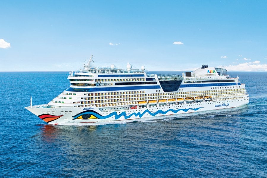 at sea