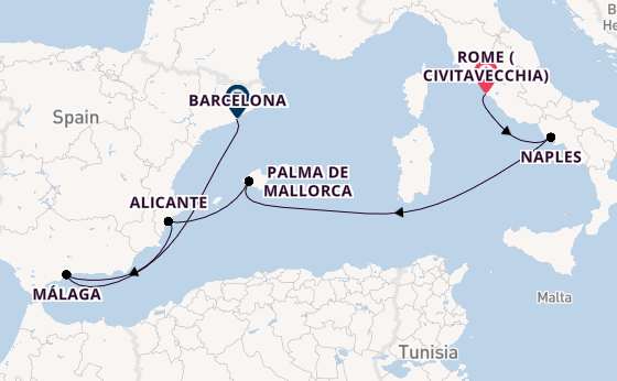 Rivieras and Sunsets on the BRAND NEW Legend of the Seas