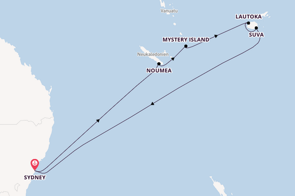 South Pacific From Sydney, Australia with the Royal Princess