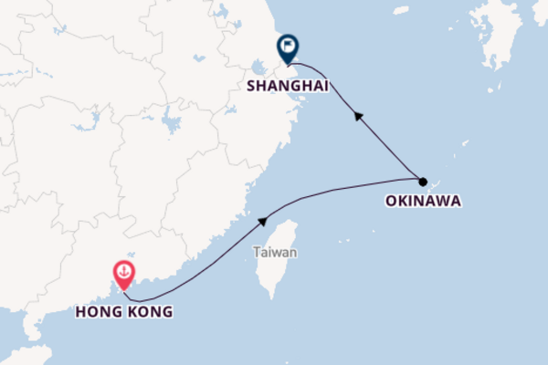 China from Hong Kong, China with the Spectrum of the Seas