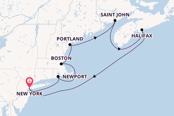 East Coast of America from New York, USA with the Norwegian Escape