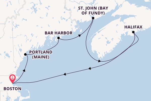 Neuengland ab Boston, USA auf der Norwegian Breakaway