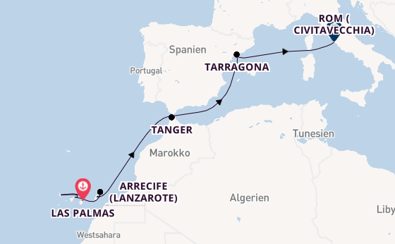Kanarische Inseln ab Las Palmas, Gran Canaria auf der MSC Fantasia