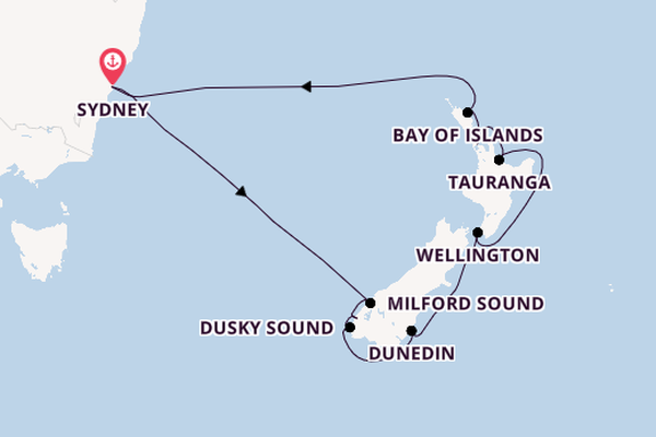 Sydney & the Natural Wonders of New Zealand: Sounds & Bay of Islands Cruise
