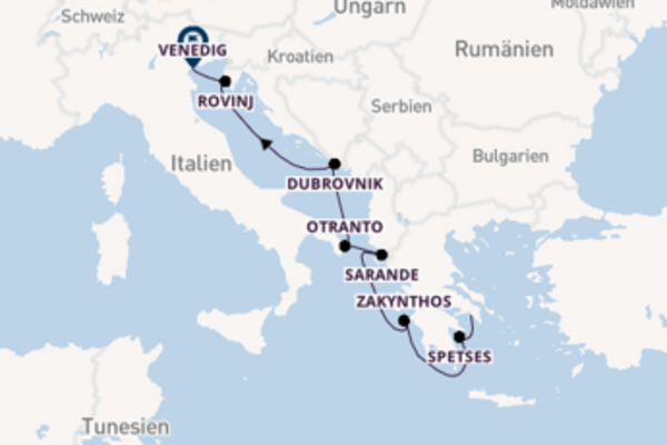 Erkunden Sie 11 Tage Otranto und Venedig