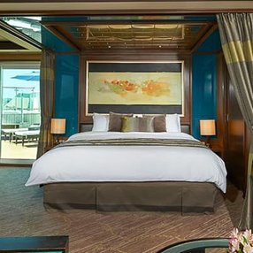Come aboard the undefined and discover one of 60 cabin categories on a total of 12 decks that can accommodate 2394 passengers. Choose your dream cabin and feel at home on board the undefined!