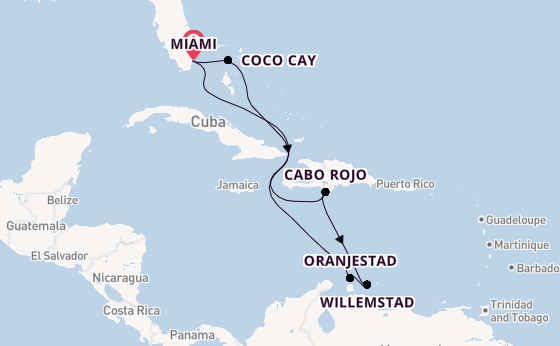 Caribbean vanaf Miami, Verenigde Staten met de Freedom of the Seas