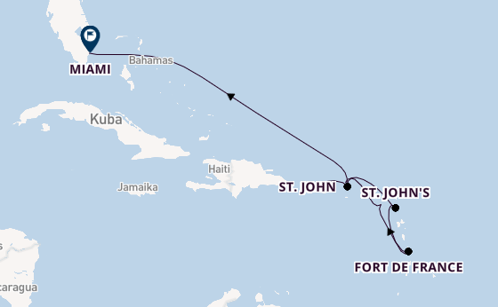 Karibik ab San Juan, Puerto Rico auf der Silver Ray