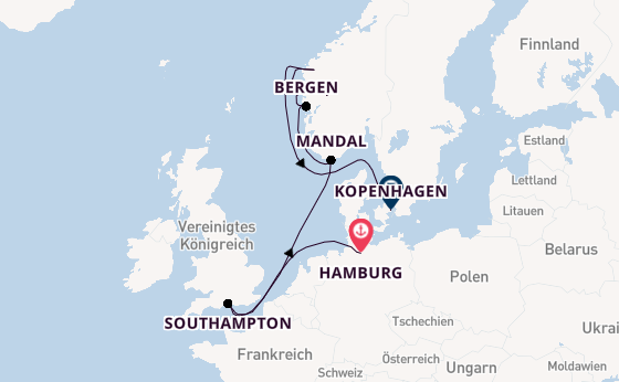 Norwegen ab Hamburg auf der EXPLORA IV