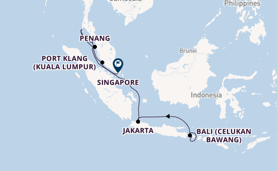 Southeast Asia from Bali, Indonesia with the Riviera