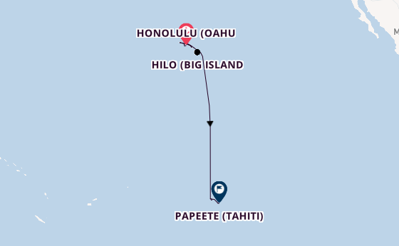Polynesien ab Honolulu (Oahu, Hawaii) auf der Norwegian Spirit