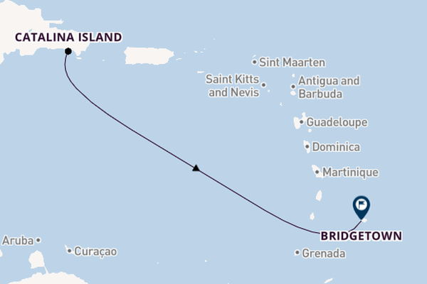 Caribbean from La Romana, Dominican Republic with the MSC Opera