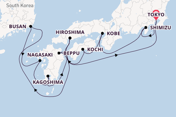 Japan from Tokyo, Japan with the Seven Seas Explorer