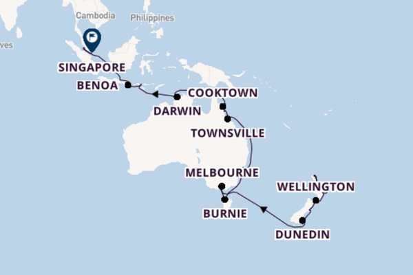 Australia and New Zealand from Auckland, New Zealand with the Seven Seas Explorer