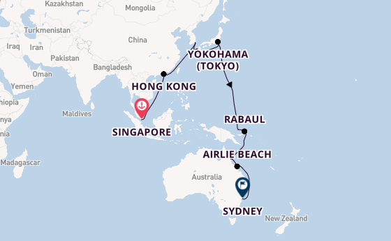 Luxury Singapore to Sydney Opera House