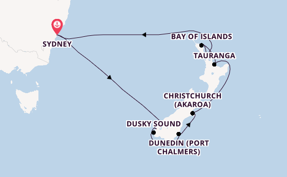 New Zealand from Sydney, Australia with the Celebrity Edge