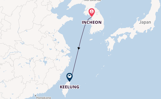 Ostasien ab Incheon, Südkorea auf der MSC Bellissima
