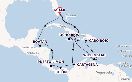 Caribbean vanaf Miami, Verenigde Staten met de MSC Poesia