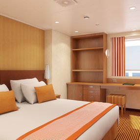 Come aboard the undefined and discover one of 42 cabin categories on a total of 13 decks that can accommodate 2974 passengers. Choose your dream cabin and feel at home on board the undefined!