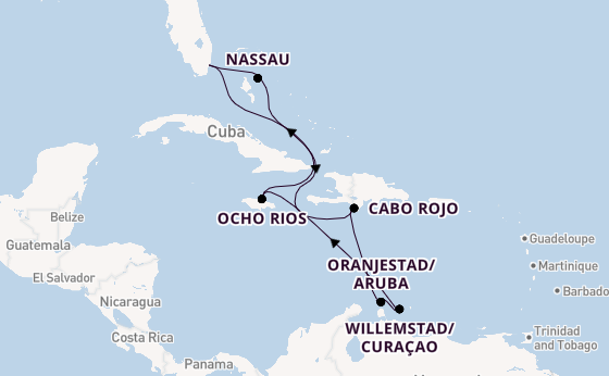 Caribbean from Miami, Florida, USA with the Norwegian Joy