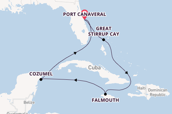 Caribbean vanaf Port Canaveral, Verenigde Staten met de Norwegian Epic