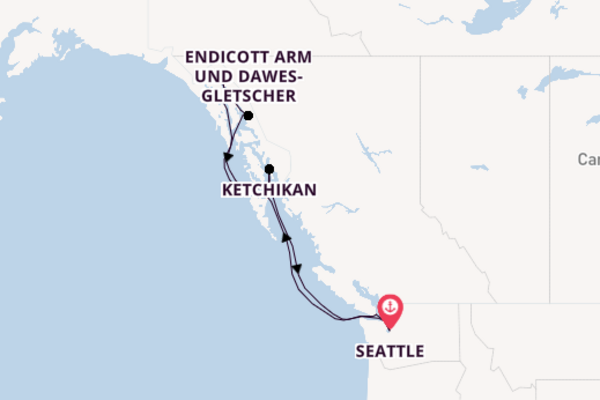11 day cruise with the Queen Elizabeth to Seattle