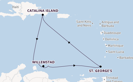 Caribbean vanaf La Romana, Dominicaanse Republiek met de MSC Opera