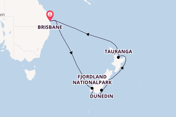 Australien und Neuseeland ab Brisbane, Australien auf der Grand Princess