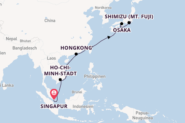 Diamond Princess – Asiens Metropolen