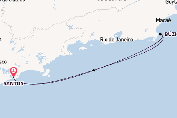 Brazil from Santos, Brazil with the MSC Musica