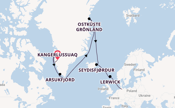 Arctica vanaf Kangerlussuaq, Groenland met de HANSEATIC spirit