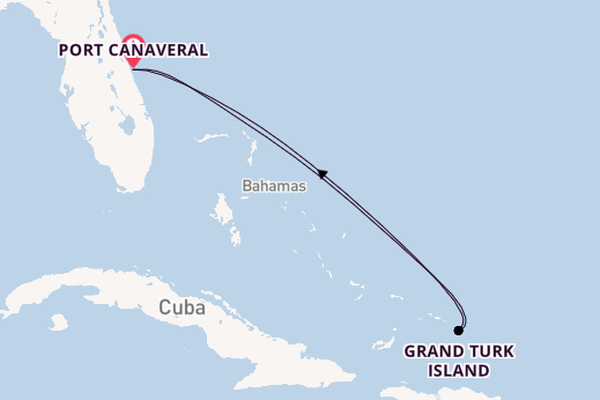 Caribbean from Port Canaveral, Florida, USA with the Adventure of the Seas