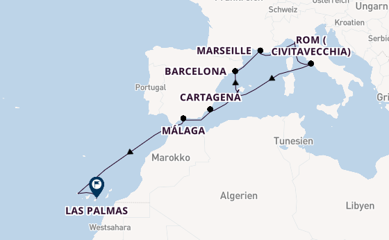Westliches Mittelmeer ab Palma de Mallorca, Spanien auf AIDAcosma
